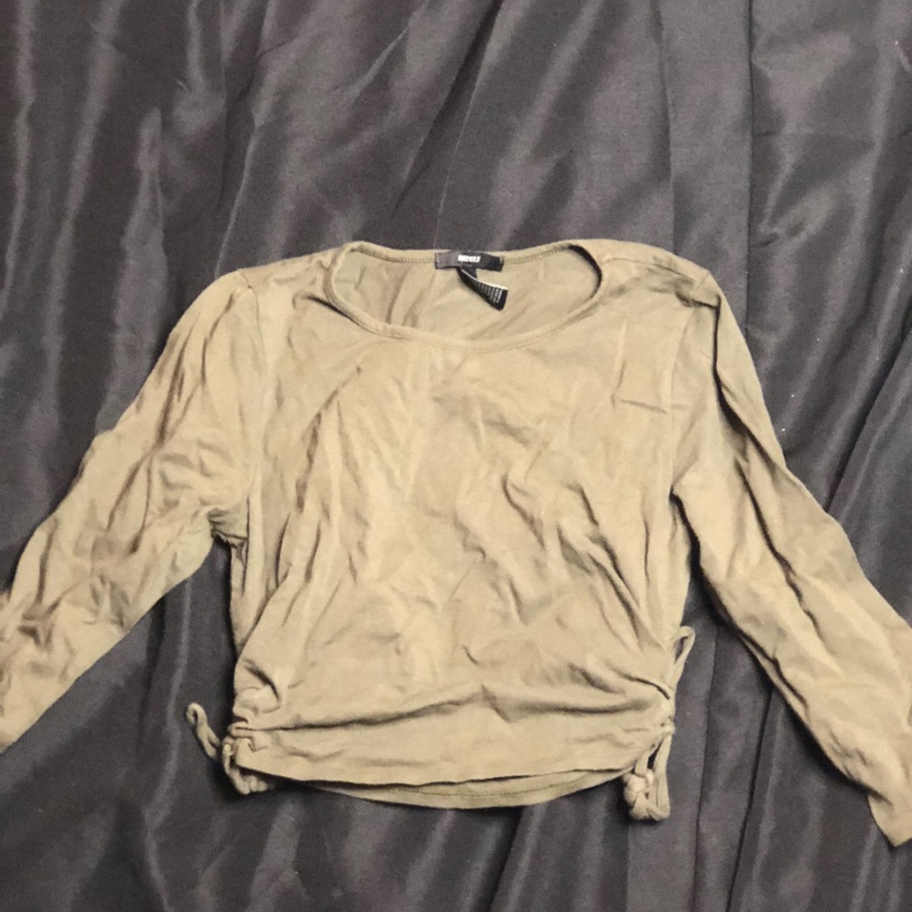 Tie up sided crop top
